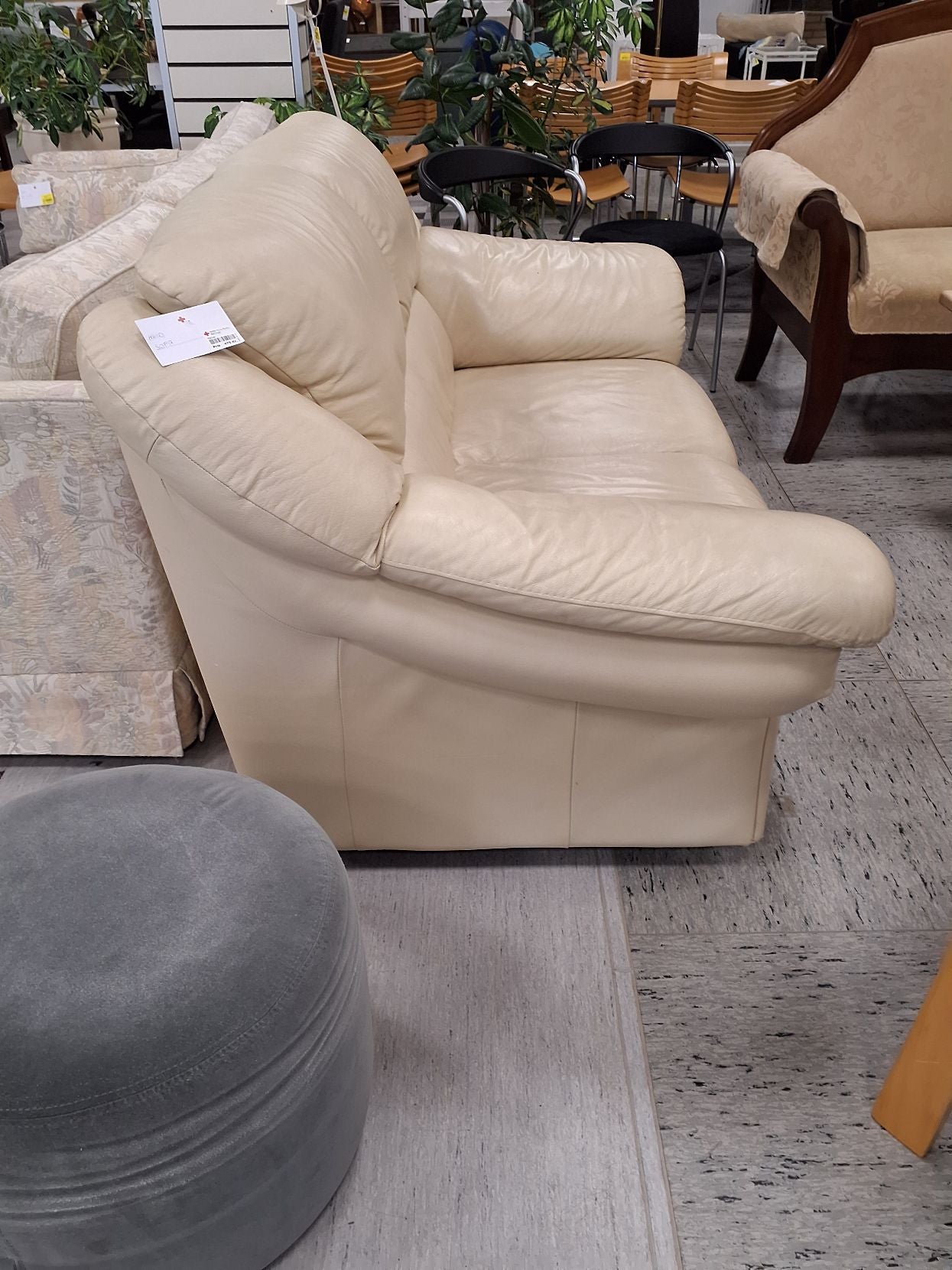 Flot gul hvid sofa